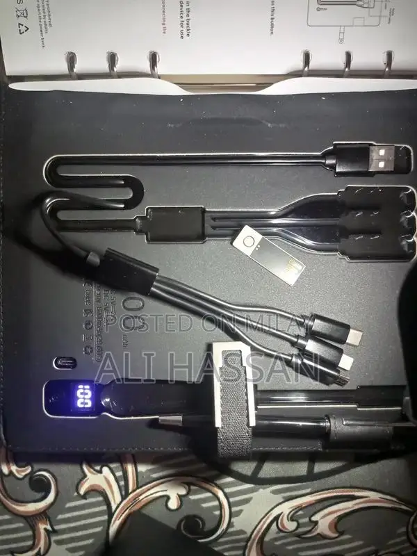 Portable Wireless Charging Electric Book with Power Bank