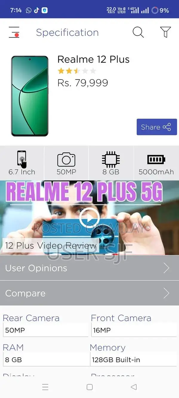 Realme 12 Plus 5G Flagship Smartphone with Excellent Performance