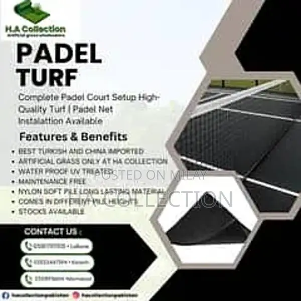 Artificial Grass for Sports Fields, Tennis Courts, Padel Courts