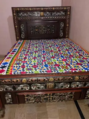 Photo - Solid Wood Bed Frame - Sturdy and Well-Maintained