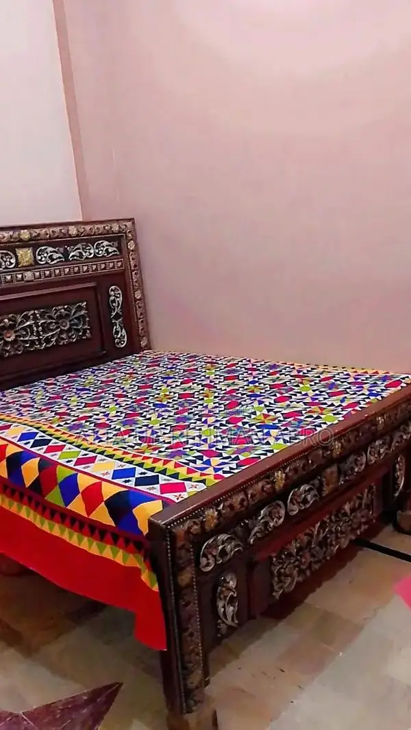 Solid Wood Bed Frame - Sturdy and Well-Maintained