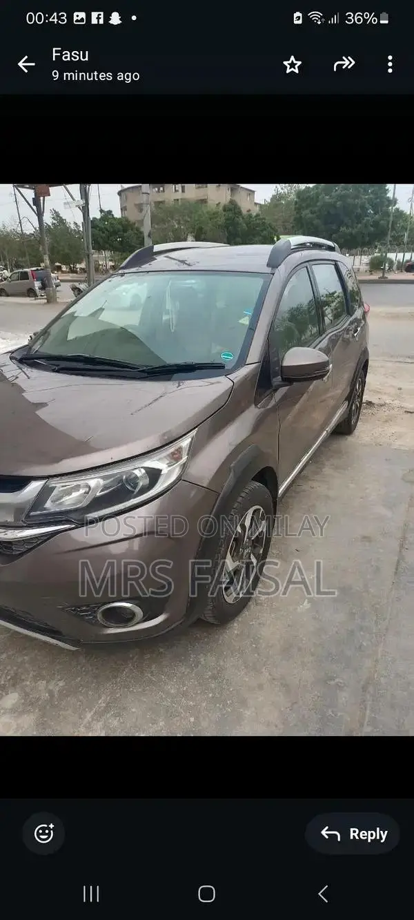 Honda BRV 2017 Grey Compact SUV in Excellent Condition