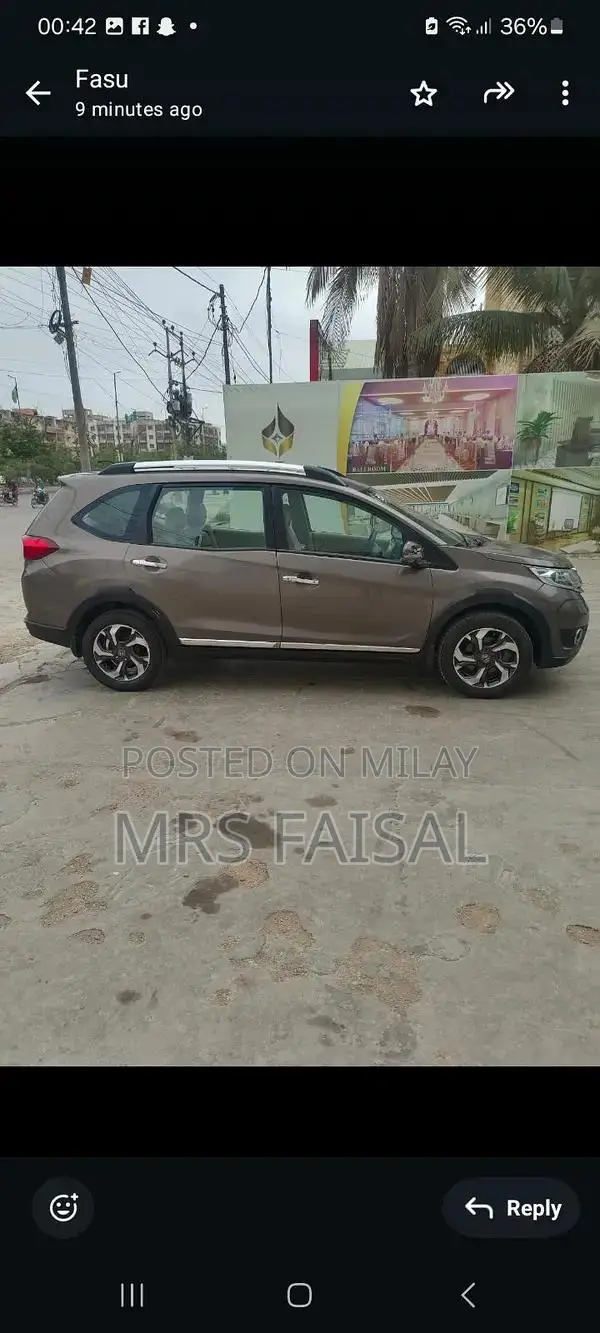 Honda BRV 2017 Grey Compact SUV in Excellent Condition