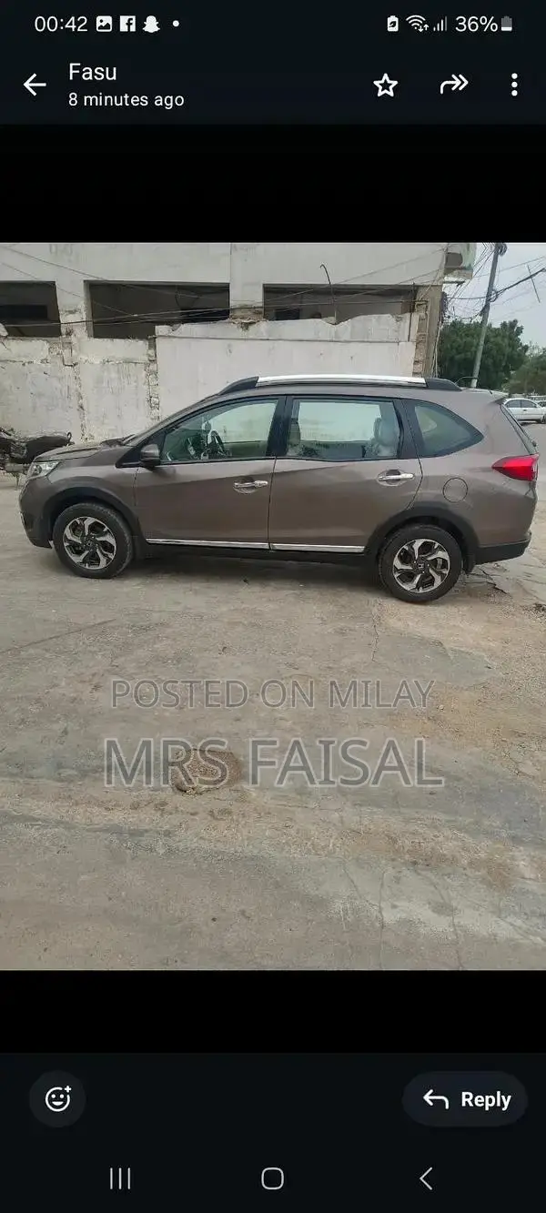 Honda BRV 2017 Grey Compact SUV in Excellent Condition