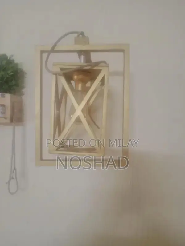 Rustic Wooden Wall Lamp with Included Bulb - Modern Home Lighting