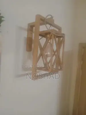 Rustic Wooden Wall Lamp with Included Bulb - Modern Home Lighting