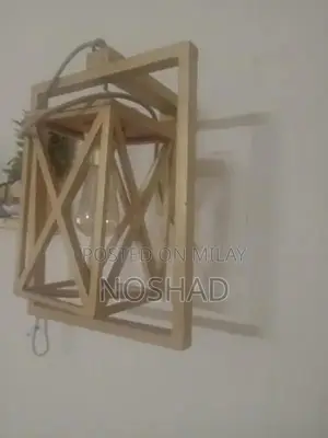 Rustic Wooden Wall Lamp with Included Bulb - Modern Home Lighting