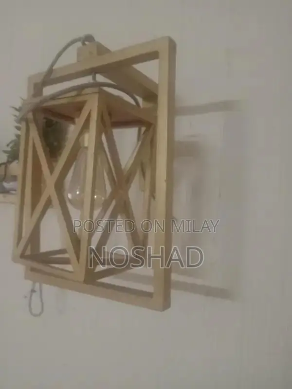 Rustic Wooden Wall Lamp with Included Bulb - Modern Home Lighting