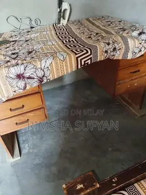 Vintage Wooden Bed Set with Side Tables and Storage