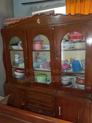 Vintage Wooden Bed Set with Side Tables and Storage