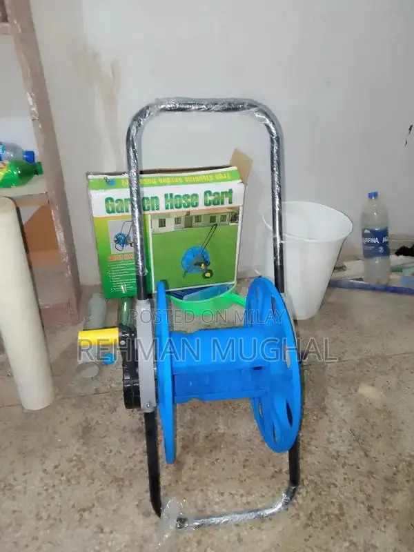 Portable Garden Hose Storage Cart with Reel