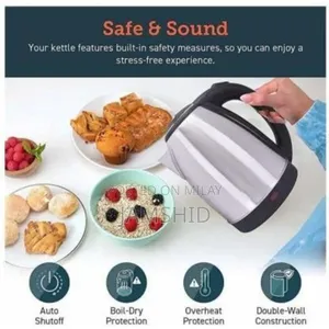 Simpler Faster 1 Pc Electric Kettle Premium Stainless Steel Design