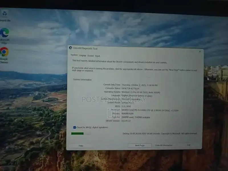 Microsoft Surface Pro 3 Touchscreen Laptop/Tablet