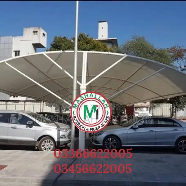 Tensile Fabric Car Parking and Pool Shade Canopy