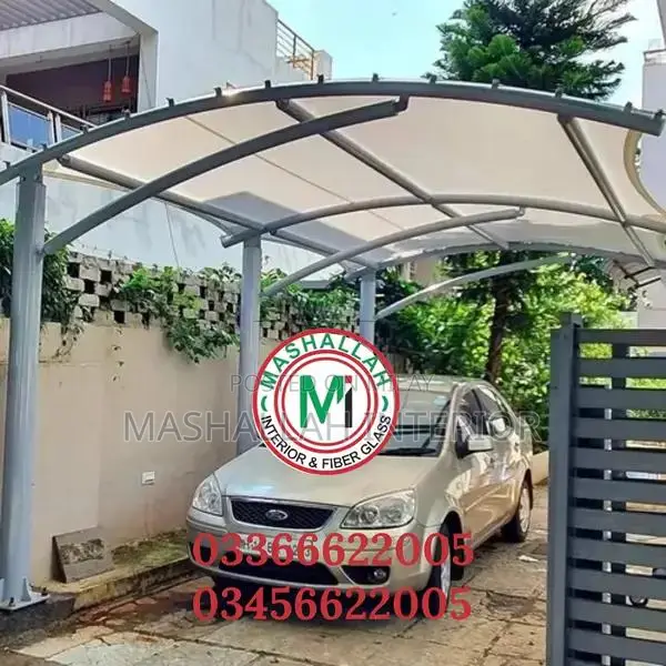 Tensile Fabric Car Parking and Pool Shade Canopy