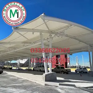 Tensile Fabric Car Parking and Pool Shade Canopy