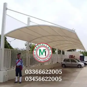 Tensile Fabric Car Parking and Pool Shade Canopy