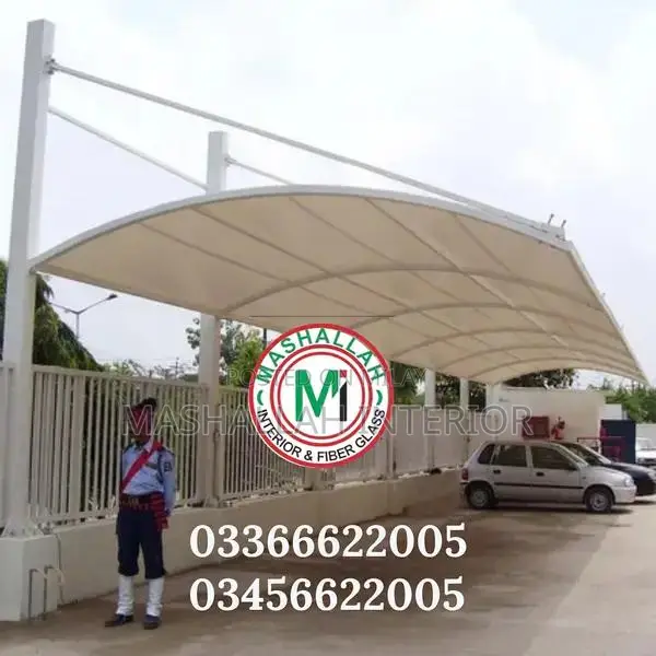 Tensile Fabric Car Parking and Pool Shade Canopy