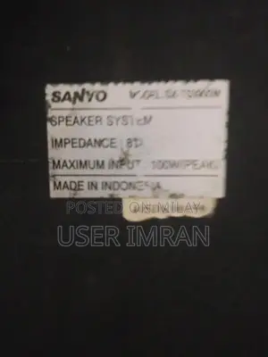 Sanyo Audio Woofer Speaker System