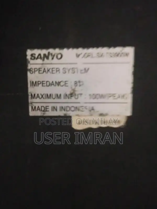 Sanyo Audio Woofer Speaker System