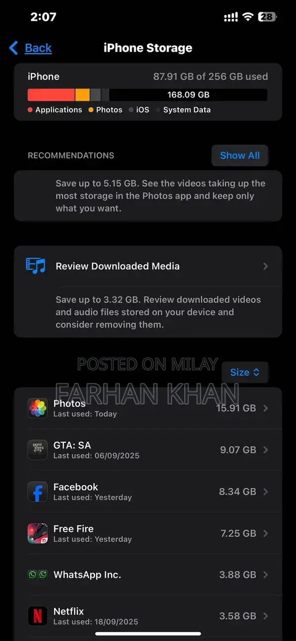 256GB Apple Smartphone Dual SIM Water-Resistant