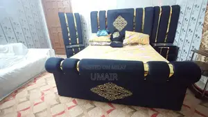 Solid Wood Bedroom Set: Full Bed, Side Tables, Dresser