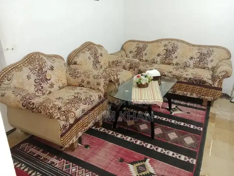 5-Seater Sofa Set with Matching Table - Living Room Furniture