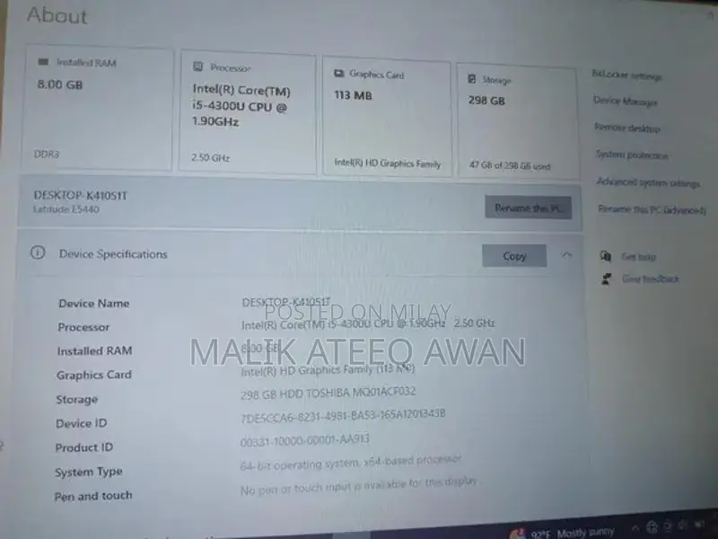 Dell Latitude E5440 Business Laptop - 4th Gen Core i5