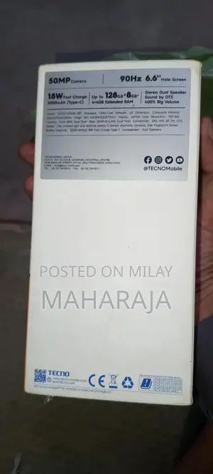 Tacno Speak 20C Mobile Phone with 8GB Storage and 128GB Expandable Mem