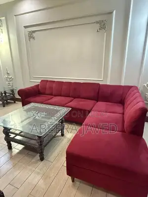 Photo - Modern L Shaped Sectional Sofa with Optional Center Tables