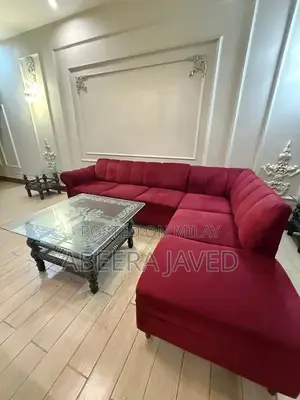 Modern L Shaped Sectional Sofa with Optional Center Tables