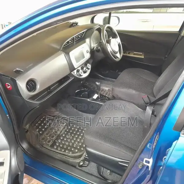 Blue Toyota Vitz Compact Family Car with Dash Cam