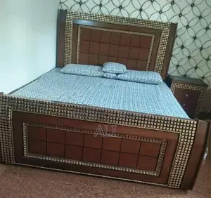 Photo - King Bed Side Table with Spring Mattress - Lightly Used