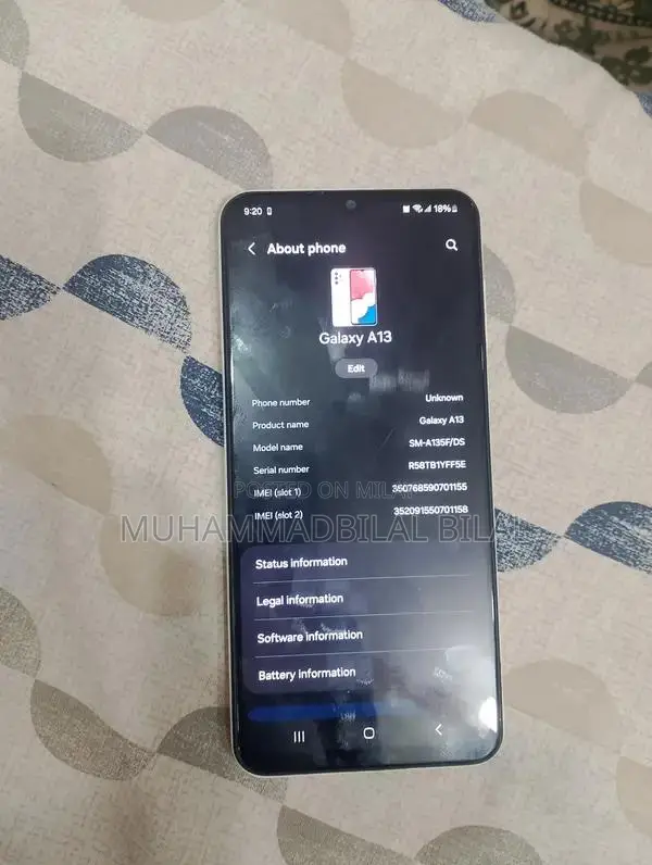 Samsung Galaxy A13 Smartphone in White