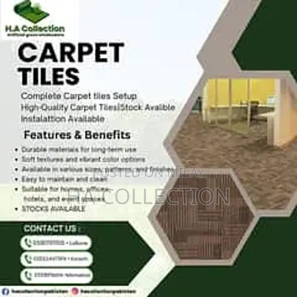 Artificial Grass Carpet Tiles for Sports Fields and Landscaping