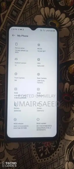 Budget Smartphone with Fast Charging and Expandable Storage