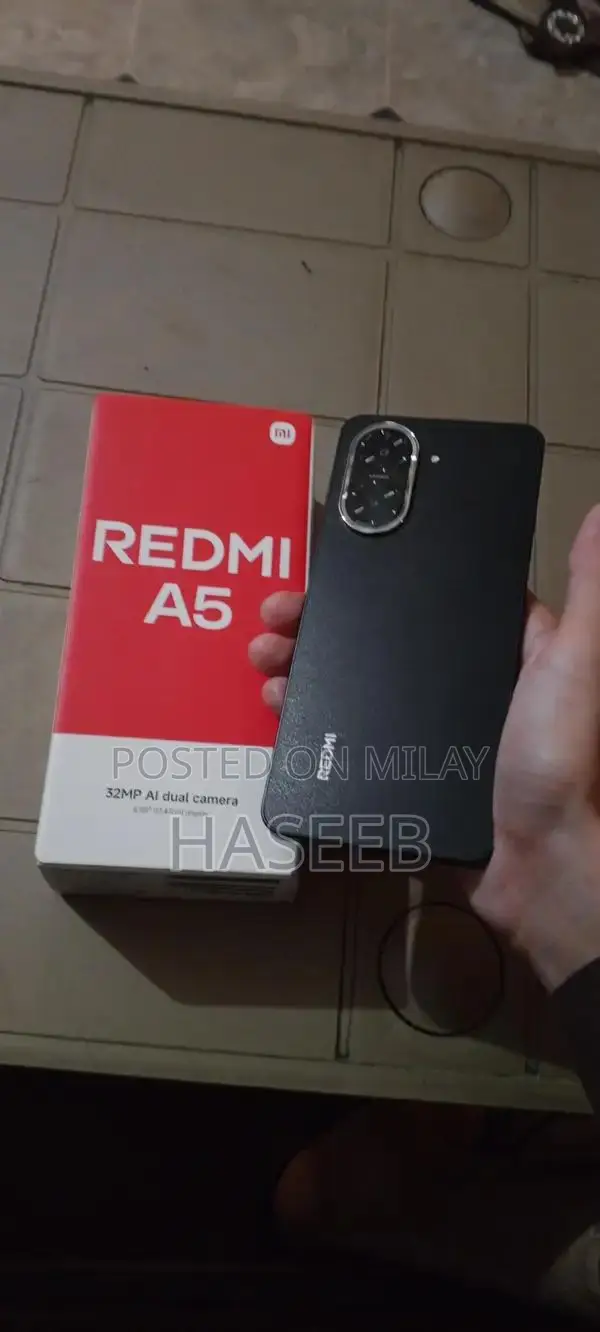 Redmi A5 Smartphone - 128GB, 4GB RAM, Excellent Condition, Barely Used