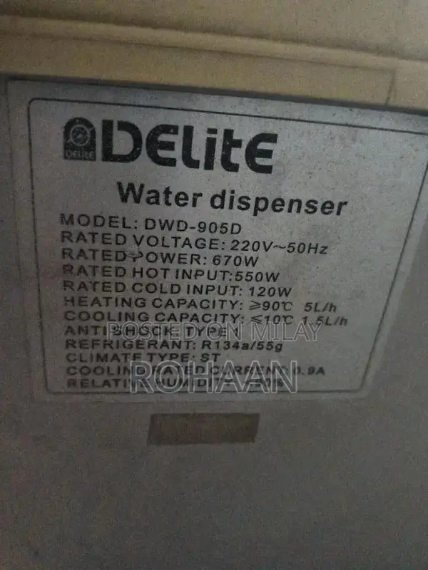 Delite Water Dispenser - Hot and Cold Water Cooling System