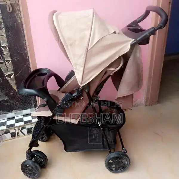 Baby Stroller with Padded Seat and Sunshade Canopy