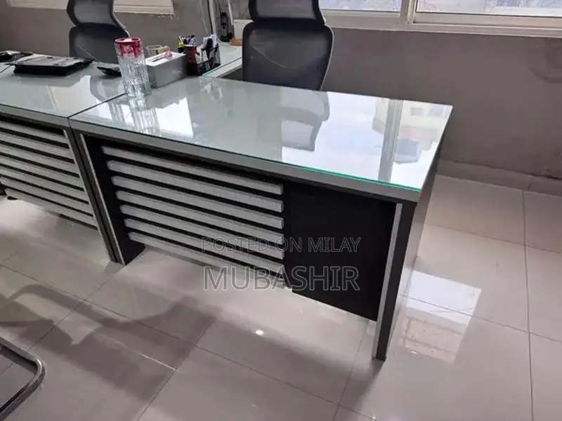 Executive Desk Set with Side Table - Modern Office Furniture