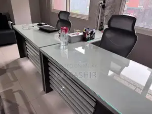 Executive Desk Set with Side Table - Modern Office Furniture