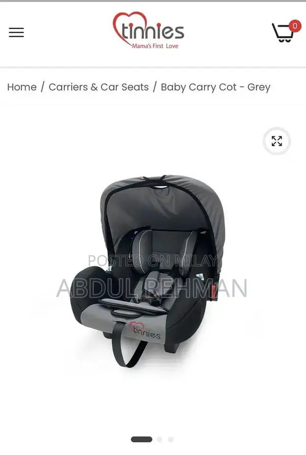 Infant Car Seat and Carrier with Rocking Function