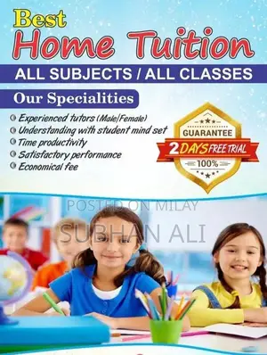 Home Tuition Services for Matric and Intermediate Students