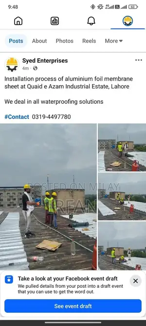 Aluminum Waterproofing Foil Membrane for Construction