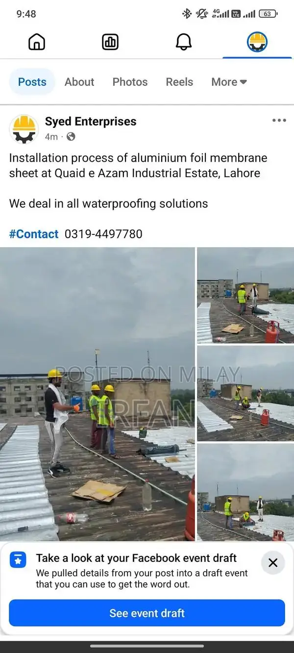 Aluminum Waterproofing Foil Membrane for Construction