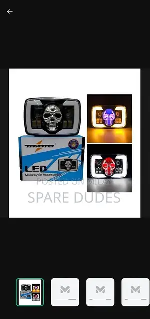 Photo - Skull Design Bike Panel with RGB Lighting and Indicators