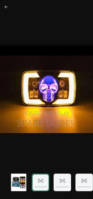 Skull Design Bike Panel with RGB Lighting and Indicators