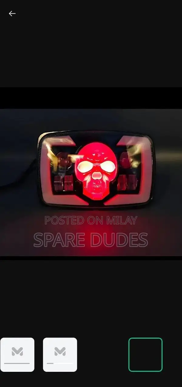 Skull Design Bike Panel with RGB Lighting and Indicators