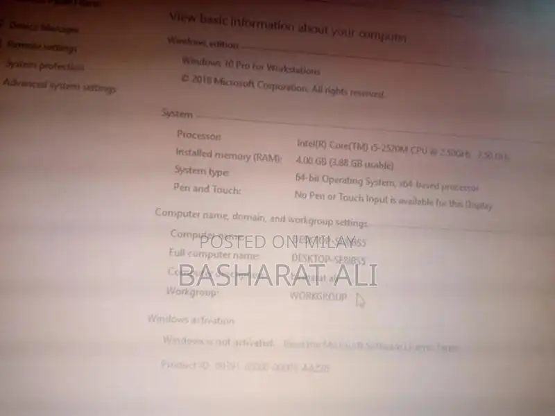 Used Laptop with i5 Processor and 360GB Hard Drive