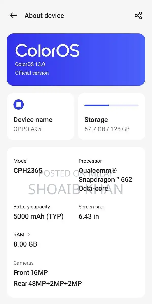 Sleek Oppo Smartphone - Pristine Condition, PTA Approved